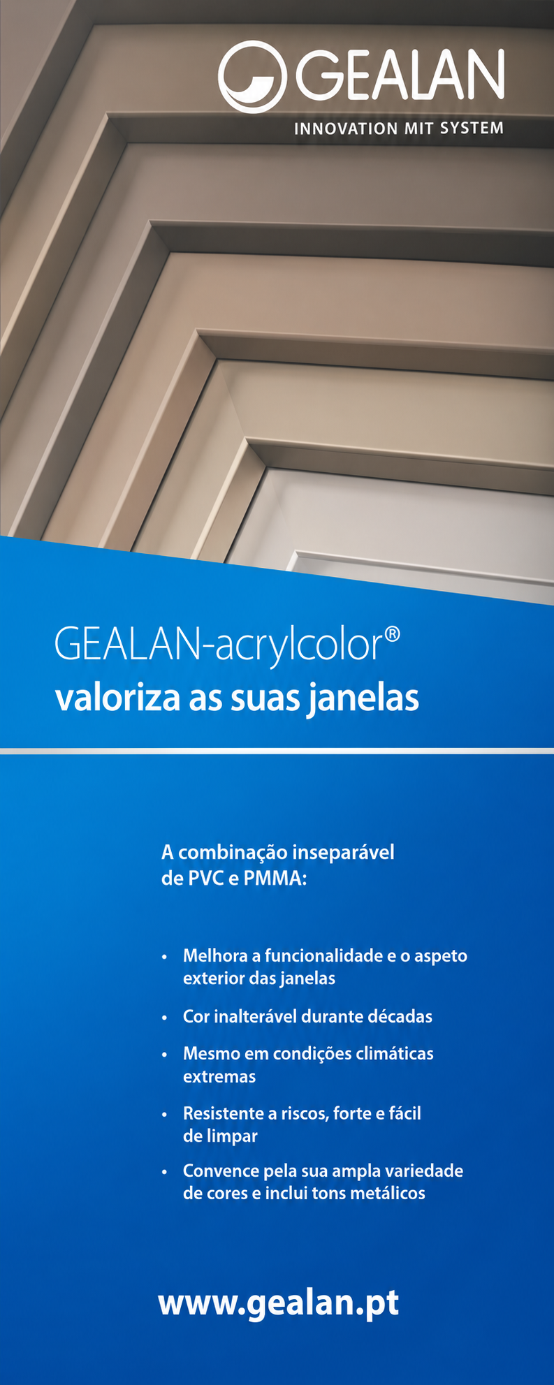 GEALAN-acrylcolor® valoriza as suas janelas